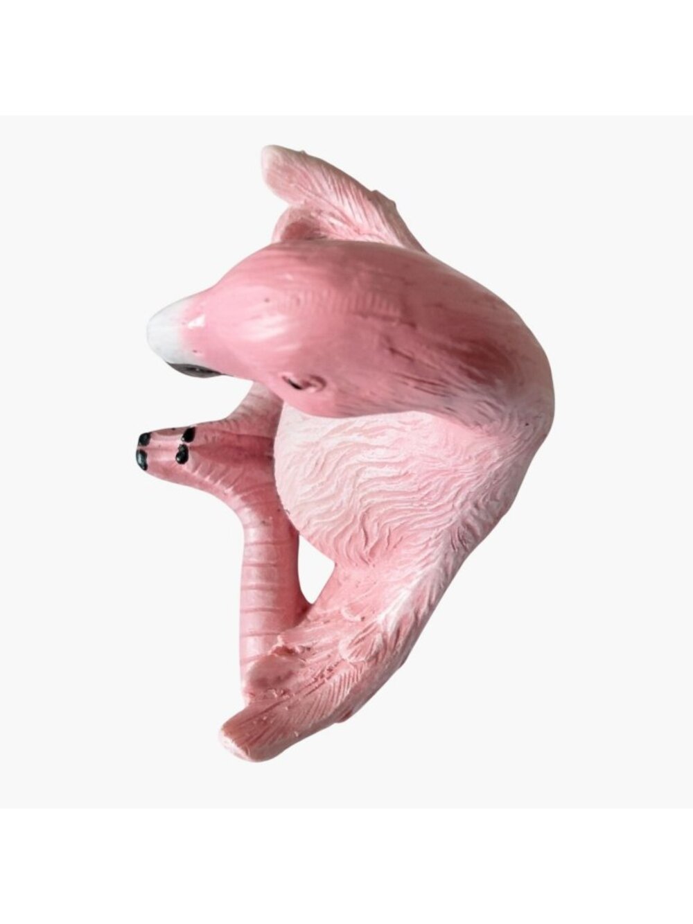 Pink Flamingo Figurine Seated Yoga Lotus Pose Figurine - Picture 9 of 10